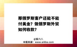 那俄羅斯客戶還能不能付美金？做俄羅斯外貿如何收款？