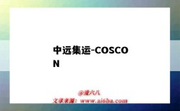 中遠集運-COSCON（中遠集運官網）