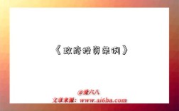 《政府投資條例》