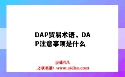 DAP貿易術語，DAP注意事項是什么（DAP貿易術語什么意思）