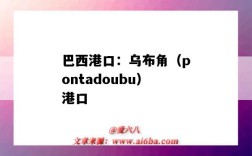 巴西港口：烏布角（pontadoubu）港口（巴西圖巴朗港口）