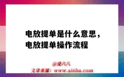 電放提單是什么意思，電放提單操作流程（什么是電放提單?電放提單如何操作?）