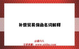 補償貿易保函名詞解釋（補償貿易的名詞解釋）