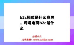 b2c模式是什么意思，跨境電商b2c是什么（跨境電商是b2c嗎）