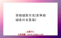 再保理是什么(反向保理是什么意思)