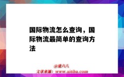 國際物流怎么查詢，國際物流最簡單的查詢方法（如何查詢國際物流）