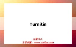 Turnitin（turnitin查重）