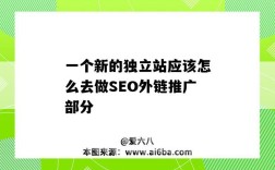 一個新的獨立站應該怎么去做SEO外鏈推廣部分（獨立站SEO）