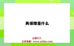 再保理是什么（再保理是什么意思）