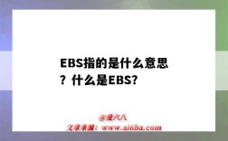 EBS指的是什么意思？什么是EBS？