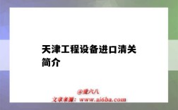 天津工程設備進口清關簡介（天津港進口清關公司）