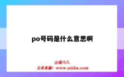 po號碼是什么意思?。╬o號是什么意思呢）