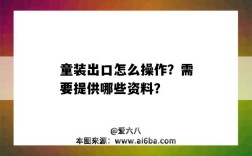 童裝出口怎么操作？需要提供哪些資料？