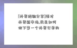 [外貿經驗分享]面對外貿新市場,我是如何做下第一個外貿訂單的