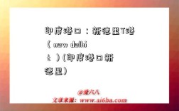 印度港口：新德里T港（new delhi t ）(印度港口新德里)