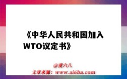 《中華人民共和國加入WTO議定書》