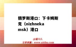 俄羅斯港口：下卡姆斯克（nizhnekamsk）港口（烏姆卡斯爾港口）