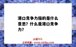 港口競爭力指的是什么意思？什么是港口競爭力？