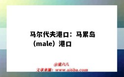 馬爾代夫港口：馬累島（male）港口（馬爾代夫 港口）