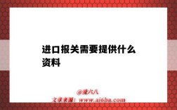 進口報關需要提供什么資料（進口報關需要哪些資料）