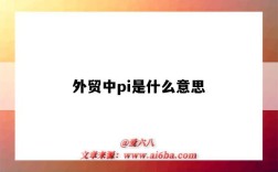 外貿中pi是什么意思（外貿中pi是什么意思呢）