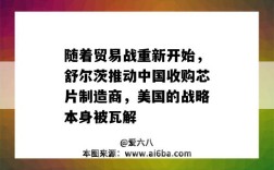 隨著貿易戰重新開始，舒爾茨推動中國收購芯片制造商，美國的戰略本身被瓦解