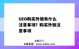 SEO購買外鏈有什么注意事項？購買外鏈注意事項（seo外鏈要做些什么）