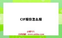 CIF報價怎么報（CIF報價怎么報）