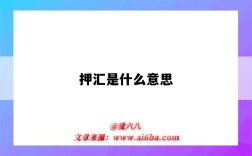 押匯是什么意思（出口押匯是什么意思）