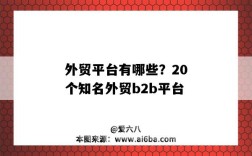 外貿平臺有哪些？20個知名外貿b2b平臺