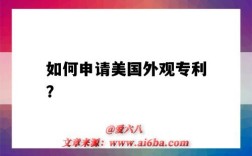 如何申請美國外觀專利？（如何申請美國外觀專利）