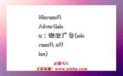 Microsoft Advertising：微軟廣告(microsoft office)