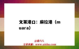 文萊港口：麻拉港（muara）（文萊 港口）