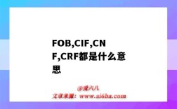 FOB,CIF,CNF,CRF都是什么意思（cnf fob cif 是指什么）