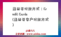 墨西哥付款方式：Credit Cards(墨西哥客戶付款方式)