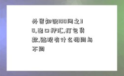 外貿知識100問之30,出口押匯,打包貨款,貼現有什么相同與不同