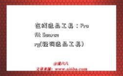 在線選品工具：Profit Sourcery(輕詞選品工具)