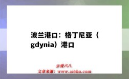 波蘭港口：格丁尼亞（gdynia）港口（波蘭港口GDANSK）