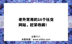 老外常用的16個社交網站，趕緊收藏！（老外的社交平臺）