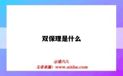 雙保理是什么（雙保理是什么意思）