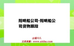 陽明船公司-陽明船公司貨物跟蹤（陽明船公司貨物跟蹤查詢）