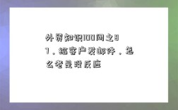 外貿知識100問之87，給客戶發郵件，怎么老是沒反應