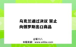 烏克蘭通過決議 禁止向俄羅斯出口商品