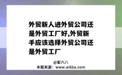 外貿新人進外貿公司還是外貿工廠好,外貿新手應該選擇外貿公司還是外貿工廠