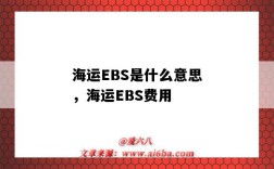 海運EBS是什么意思，海運EBS費用（海運EBS是什么費用）