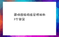 影響國際海運費浮動的3個因素