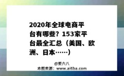 2020年全球電商平臺有哪些？153家平臺最全匯總（美國、歐洲、日本……）（2020年全球電商平臺排名）