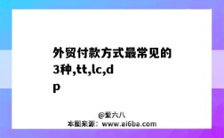 外貿付款方式最常見的3種,tt,lc,dp