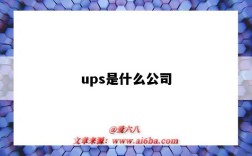 ups是什么公司（UPS是什么公司）