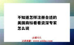 不知道怎樣注冊合適的美國商標看看資深專家怎么說（美國注冊商標）